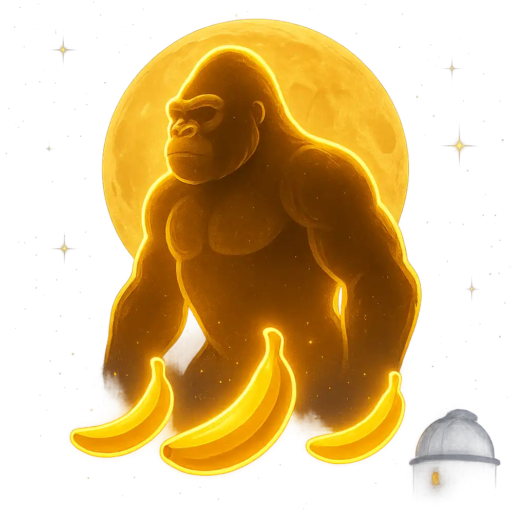 King Kong Cash slot game icon with giant golden gorilla under a full moon